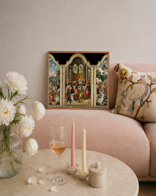 Renaissance Masters - Renaissance Masterpiece No. 137 - framed print in a styled room
