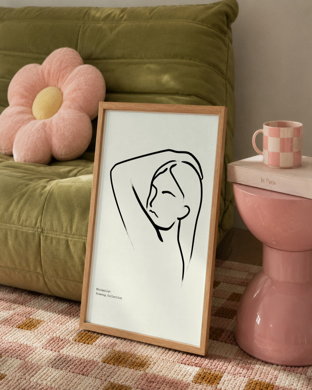 SENT Studio - Bohemian Poster No. 70 - framed print in a styled room