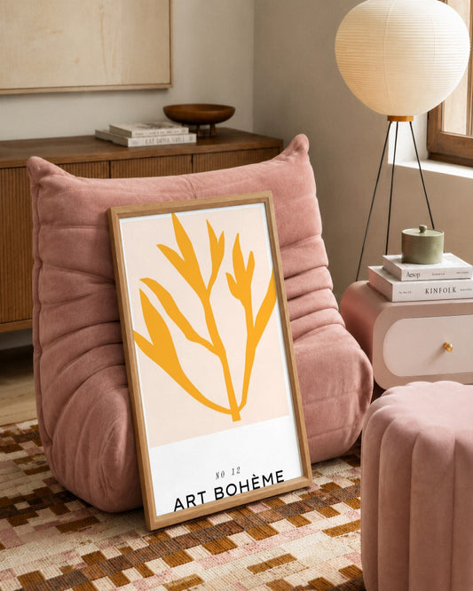 SENT Studio - Abstract Poster No. 19 - framed print in a styled room