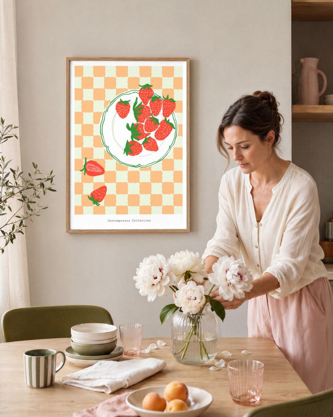 SENT Studio - Cravings Poster No. 19 - framed print in a styled room