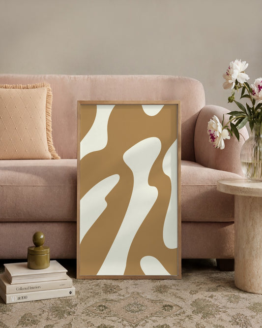 SENT Studio - Bohemian Poster No. 93 - framed print in a styled room