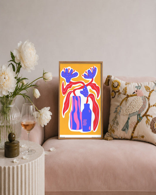 SENT Studio - Aesthetic Poster No. 48 - framed print in a styled room