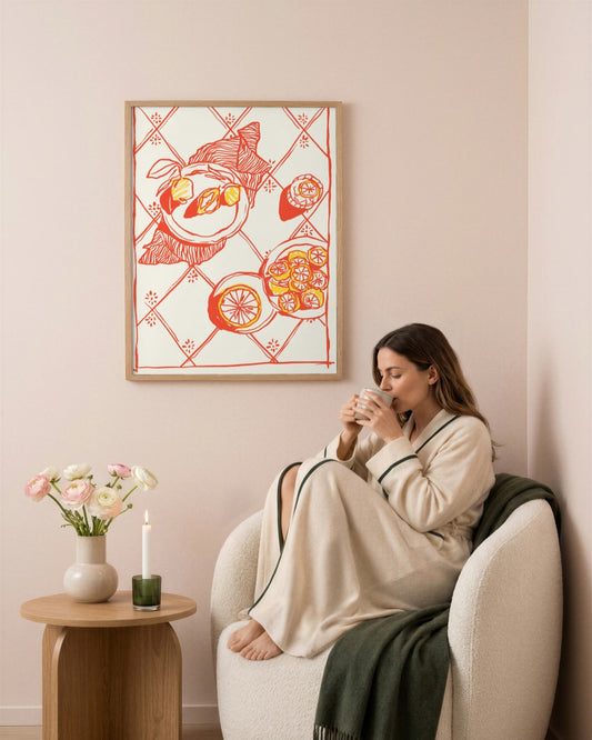 SENT Studio - Cravings Poster No. 44 - framed print in a styled room