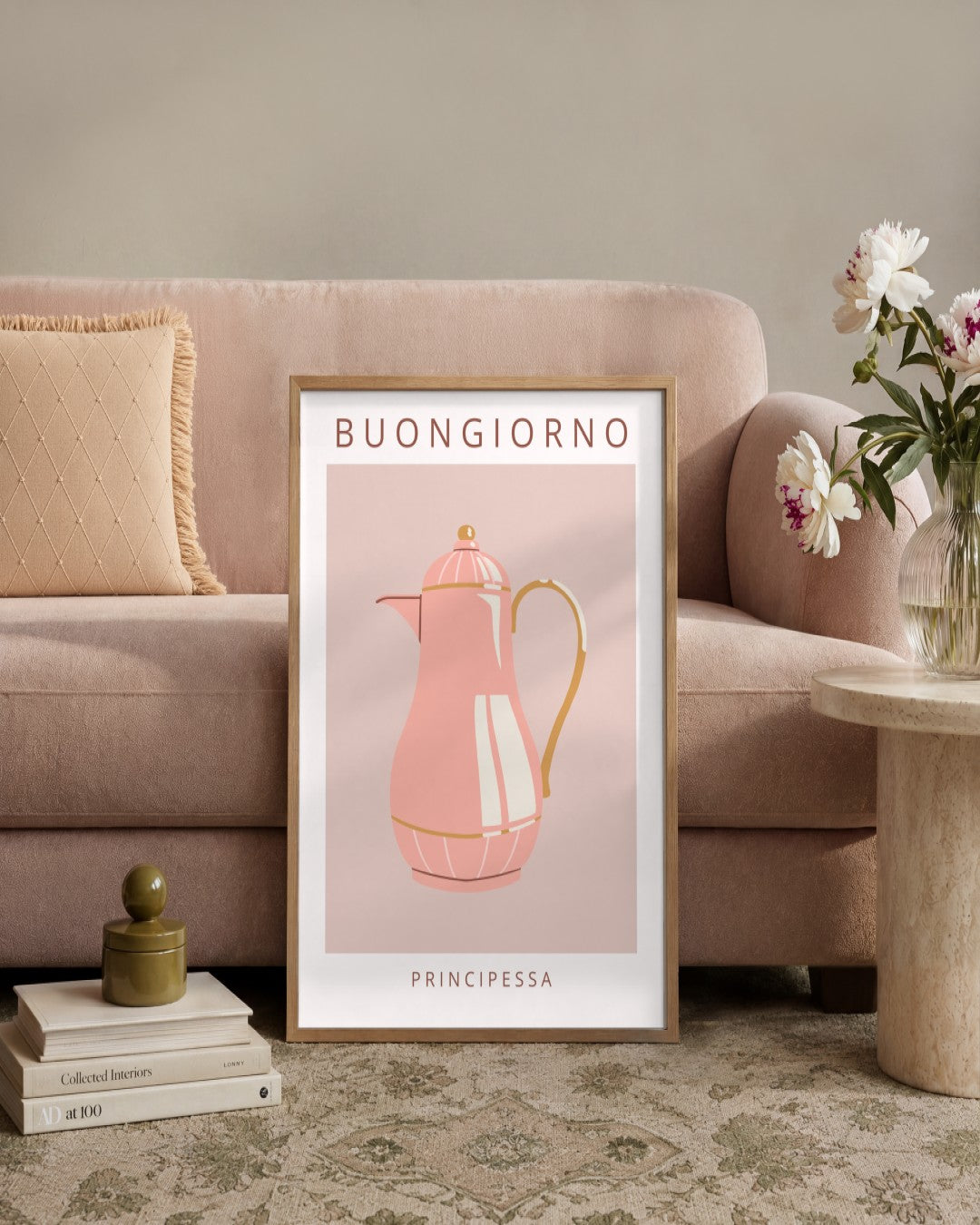 Buongiorno Principessa - framed print in a styled room