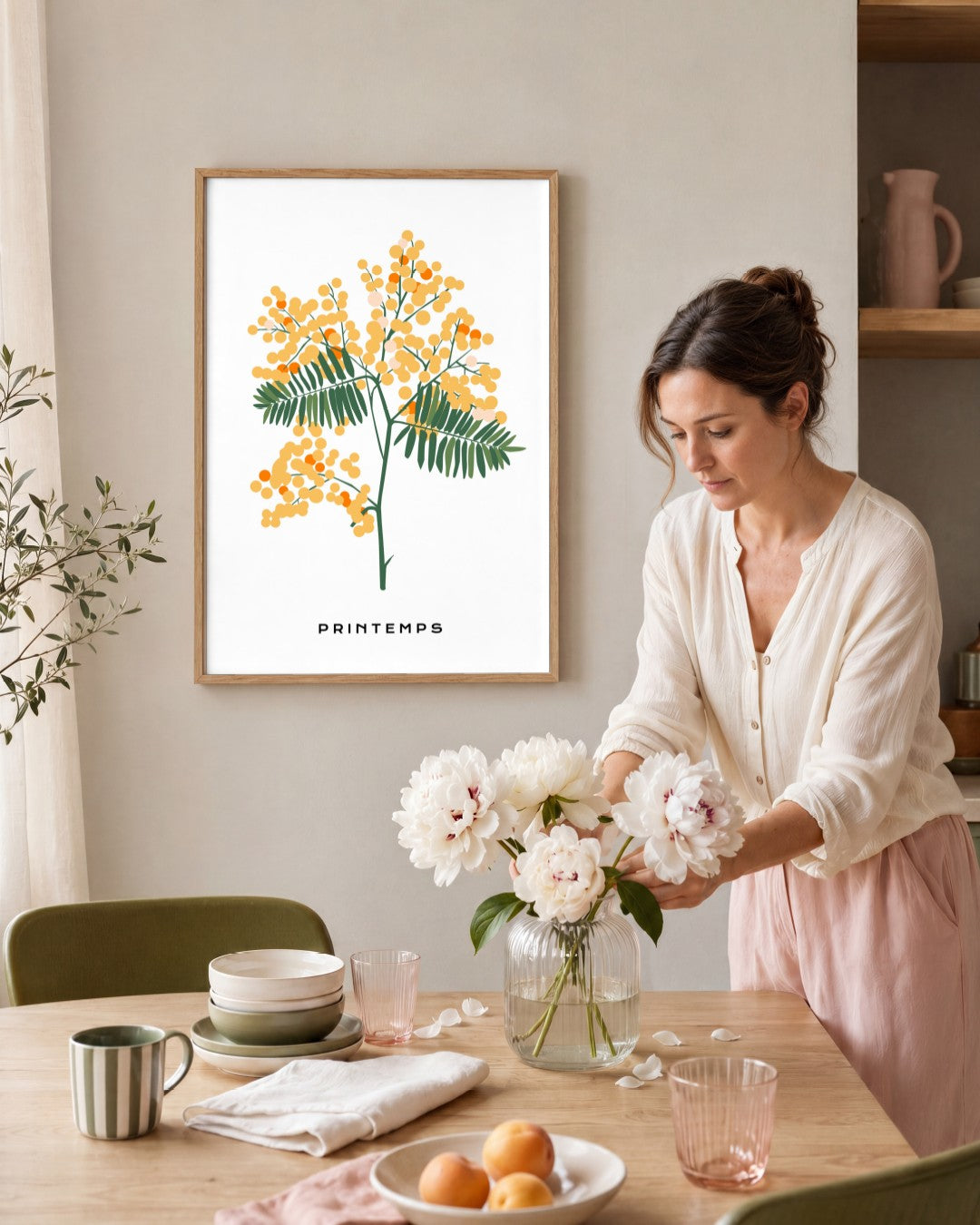 SENT Studio - Botanical Poster No. 49 - framed print in a styled room