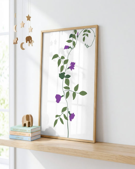 SENT Studio - Botanical Poster No. 70 - framed print in a styled room