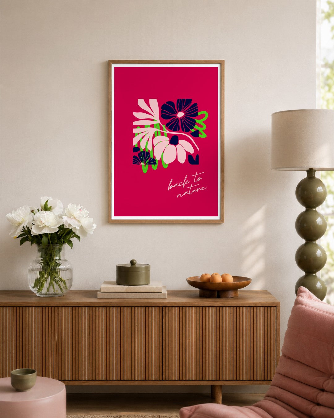 SENT Studio - Artistic Poster No. 55 - framed print in a styled room