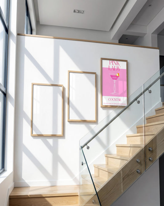 SENT Studio - Cocktail Poster No. 38 - framed print in a styled room