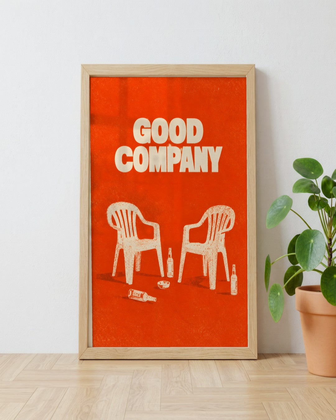 Felicity Hastings - Good Company - framed print in a styled room