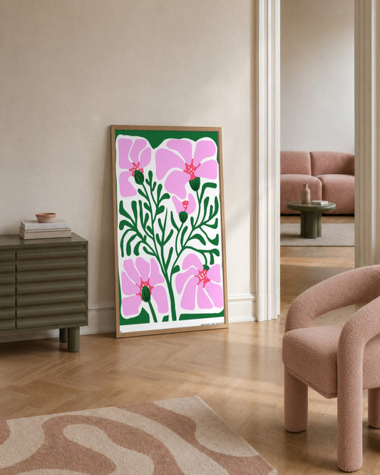 SENT Studio - Aesthetic Poster No. 3 - framed print in a styled room