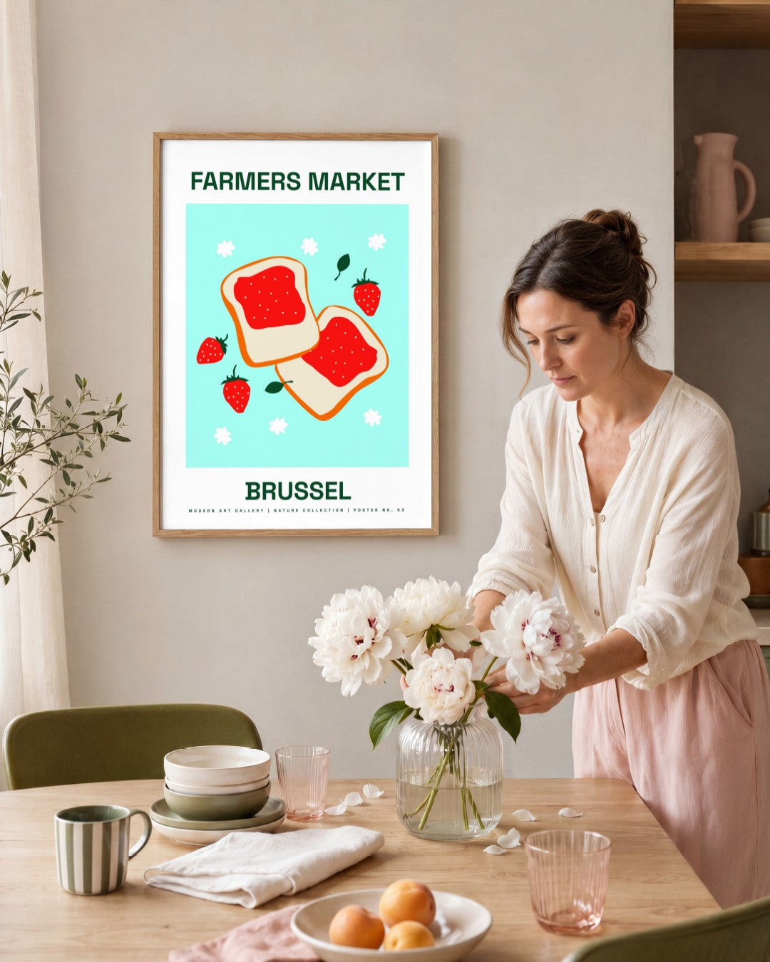 SENT Studio - Artistic Poster No. 53 - framed print in a styled room