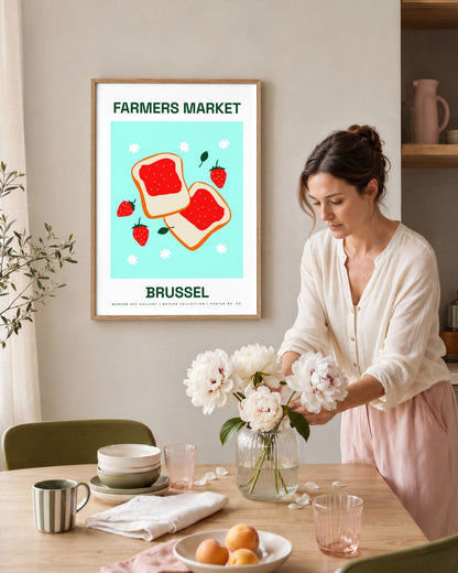 SENT Studio - Artistic Poster No. 53 - framed print in a styled room
