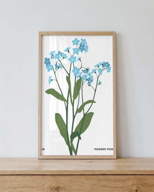 SENT Studio - Botanical Poster No. 3 - framed print in a styled room