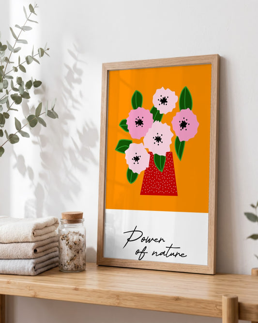 SENT Studio - Artistic Poster No. 4 - framed print in a styled room