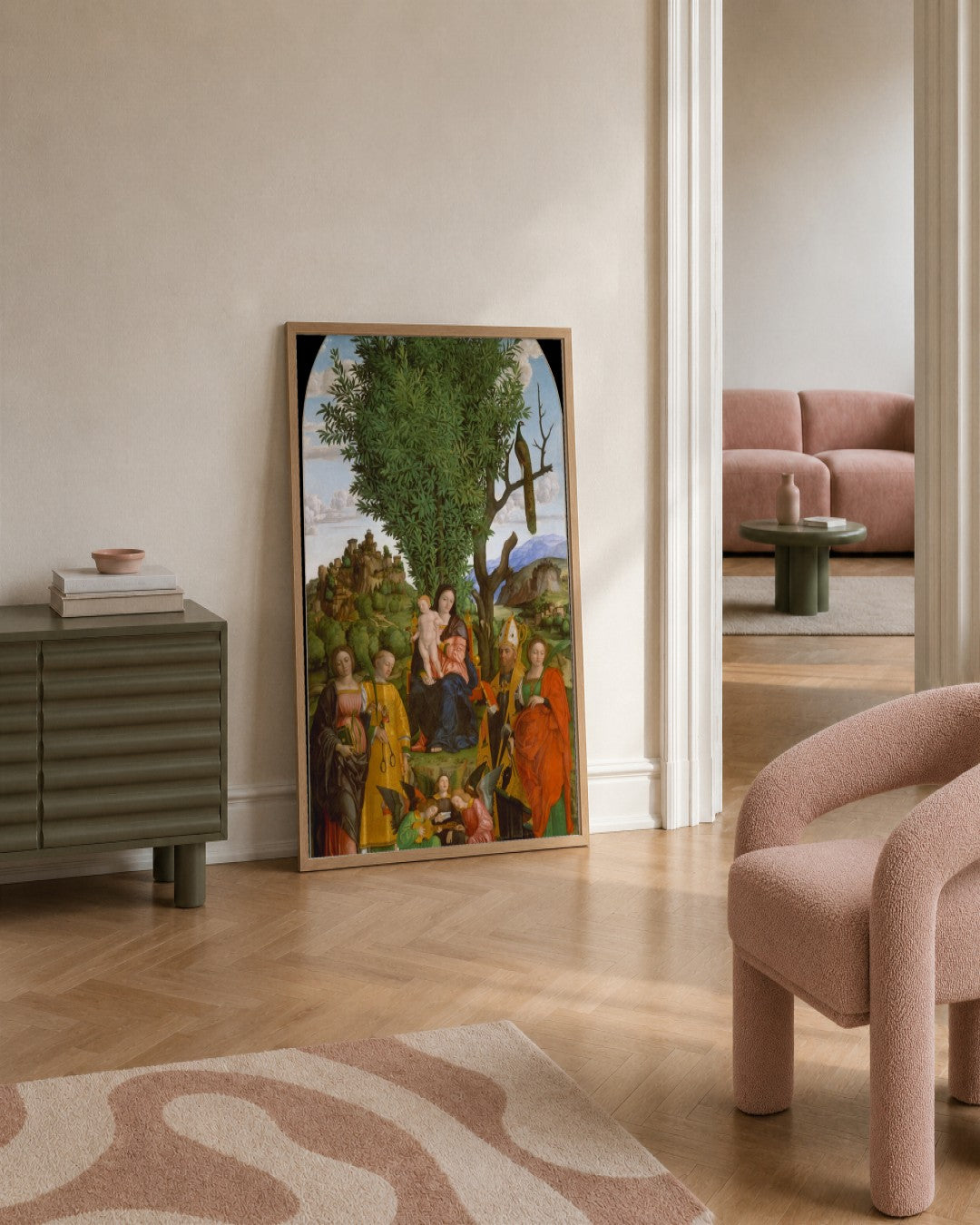 Renaissance Masters - Renaissance Masterpiece No. 155 - framed print in a styled room
