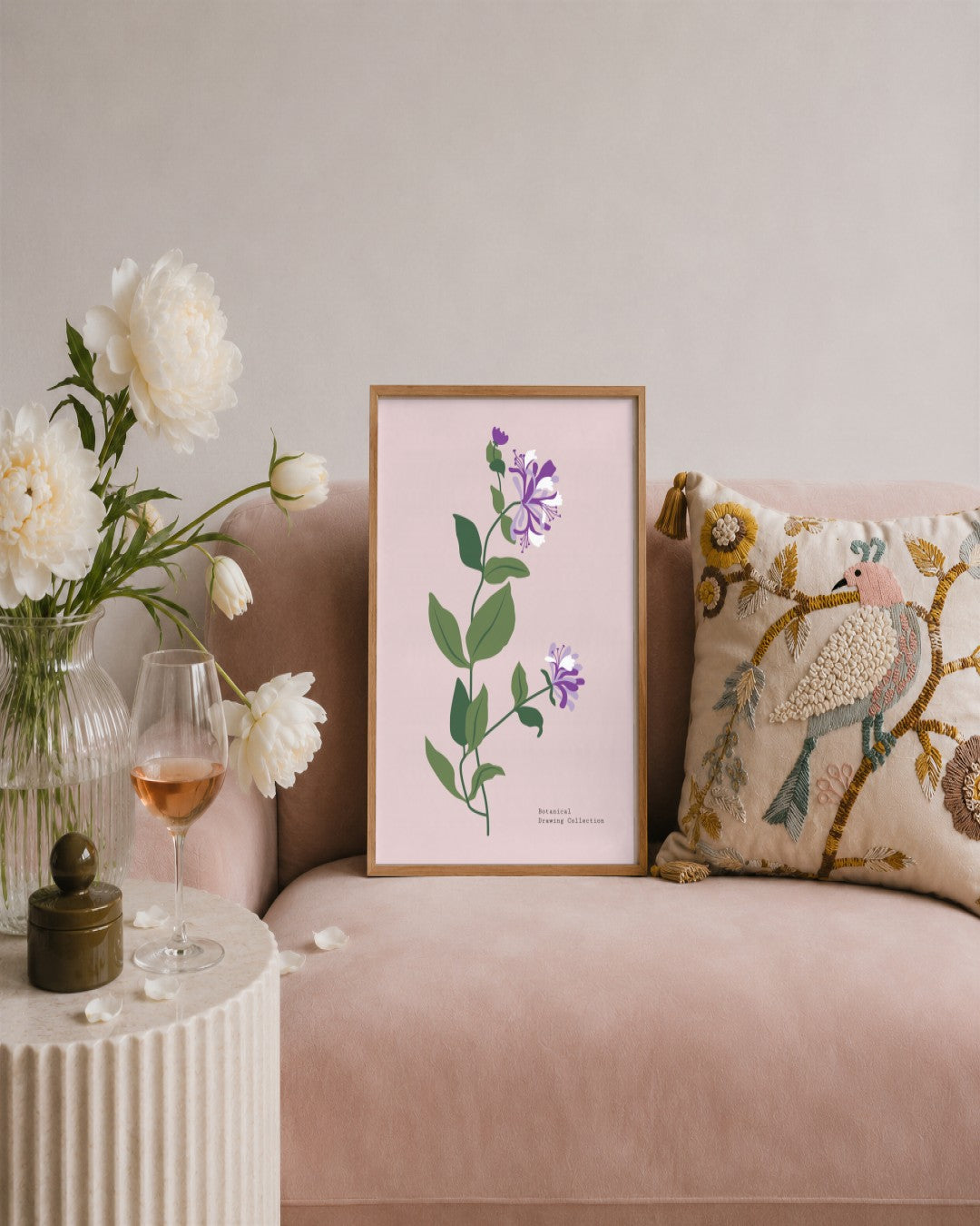 SENT Studio - Botanical Poster No. 25 - framed print in a styled room