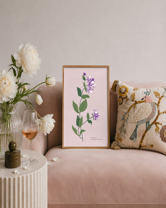 SENT Studio - Botanical Poster No. 25 - framed print in a styled room