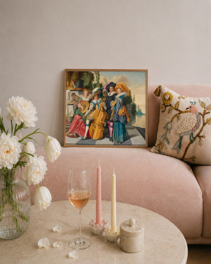 Renaissance Masters - Renaissance Masterpiece No. 79 - framed print in a styled room