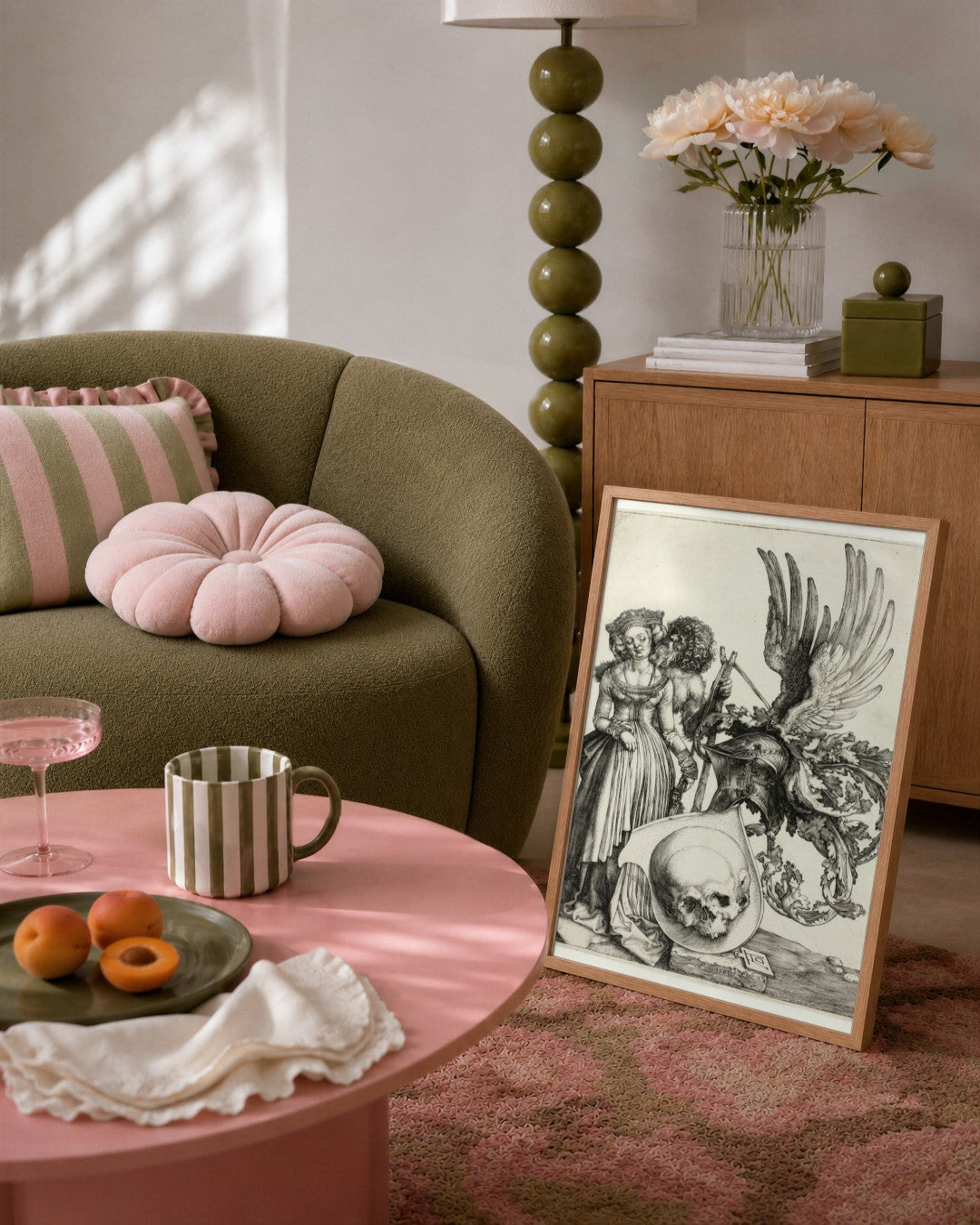 Renaissance Masters - Renaissance Masterpiece No. 180 - framed print in a styled room