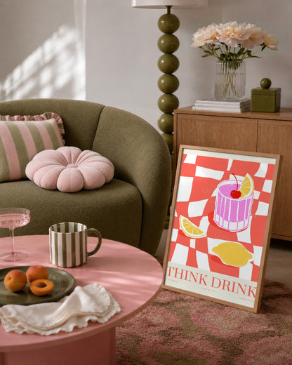 SENT Studio - Cravings Poster No. 2 - framed print in a styled room