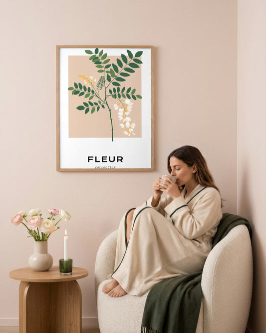 SENT Studio - Botanical Poster No. 35 - framed print in a styled room