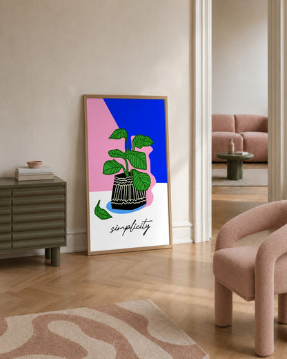 SENT Studio - Artistic Poster No. 23 - framed print in a styled room