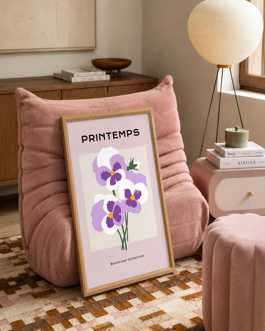 SENT Studio - Botanical Poster No. 55 - framed print in a styled room