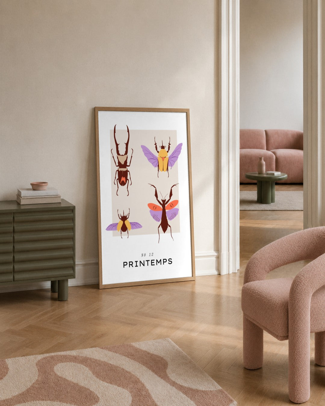 SENT Studio - Botanical Poster No. 30 - framed print in a styled room