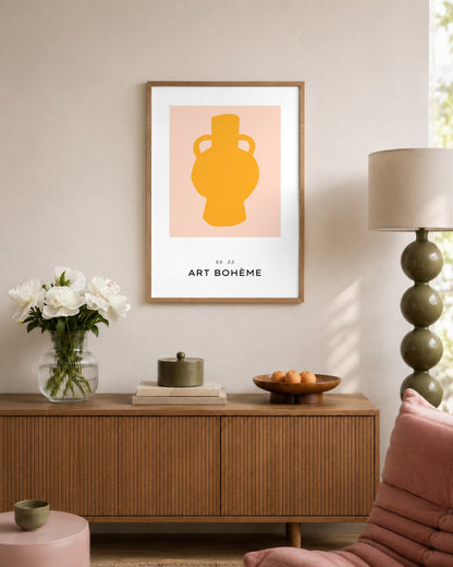 SENT Studio - Abstract Poster No. 64 - framed print in a styled room