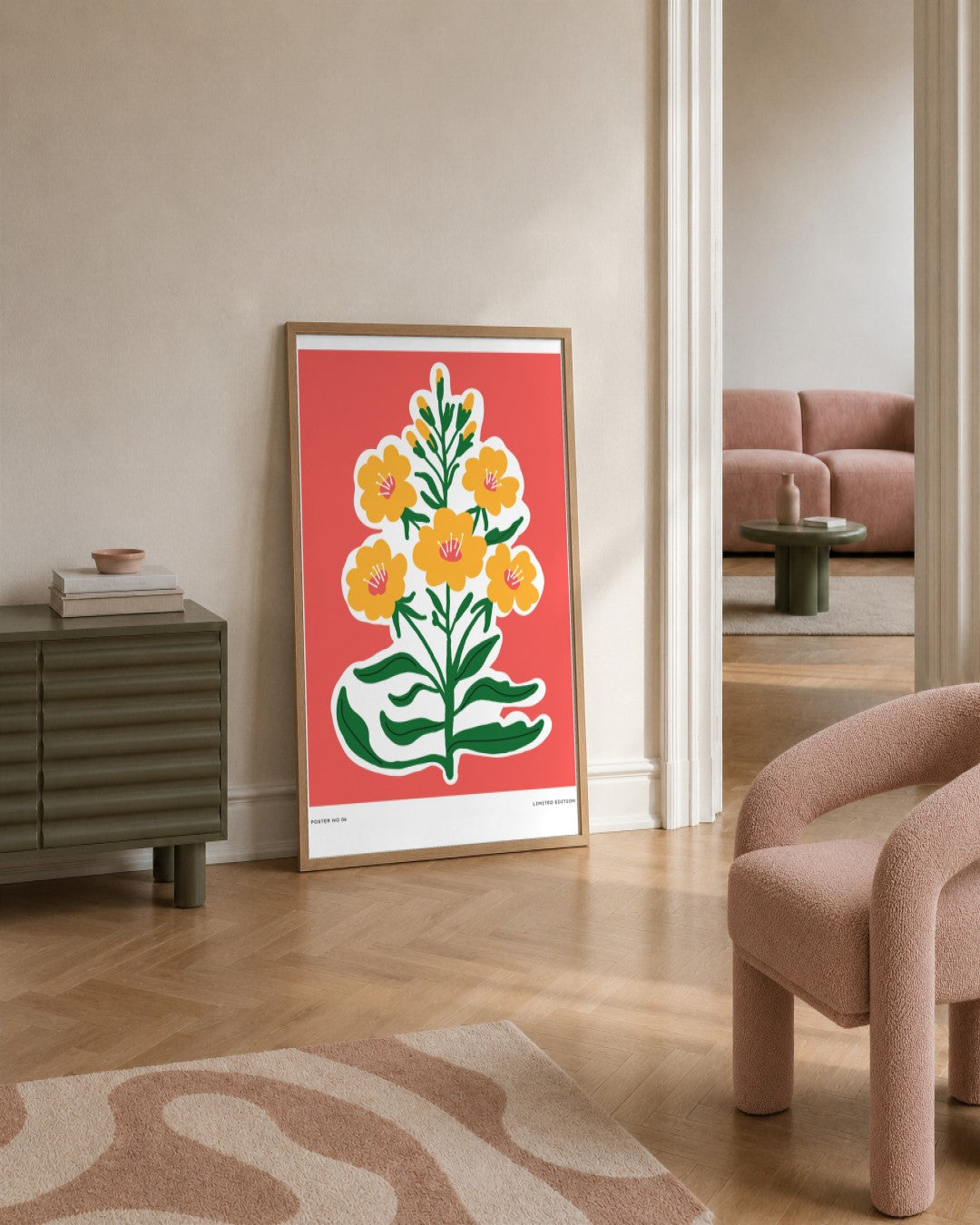 SENT Studio - Aesthetic Poster No. 6 - framed print in a styled room