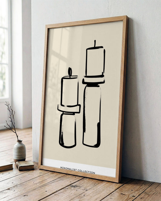 SENT Studio - Bohemian Poster No. 89 - framed print in a styled room
