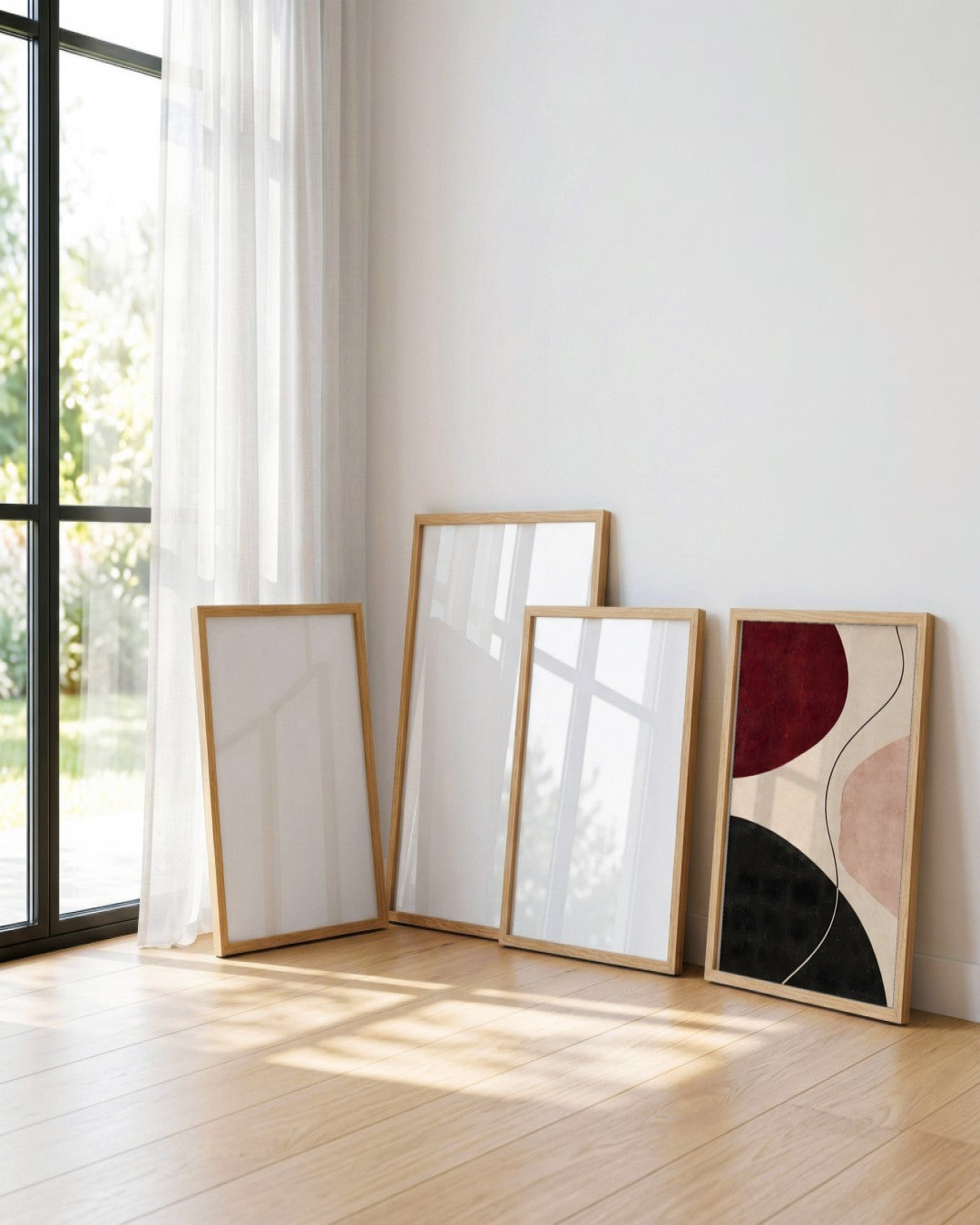 Hilary Ward - Stone Circles - framed print in a styled room