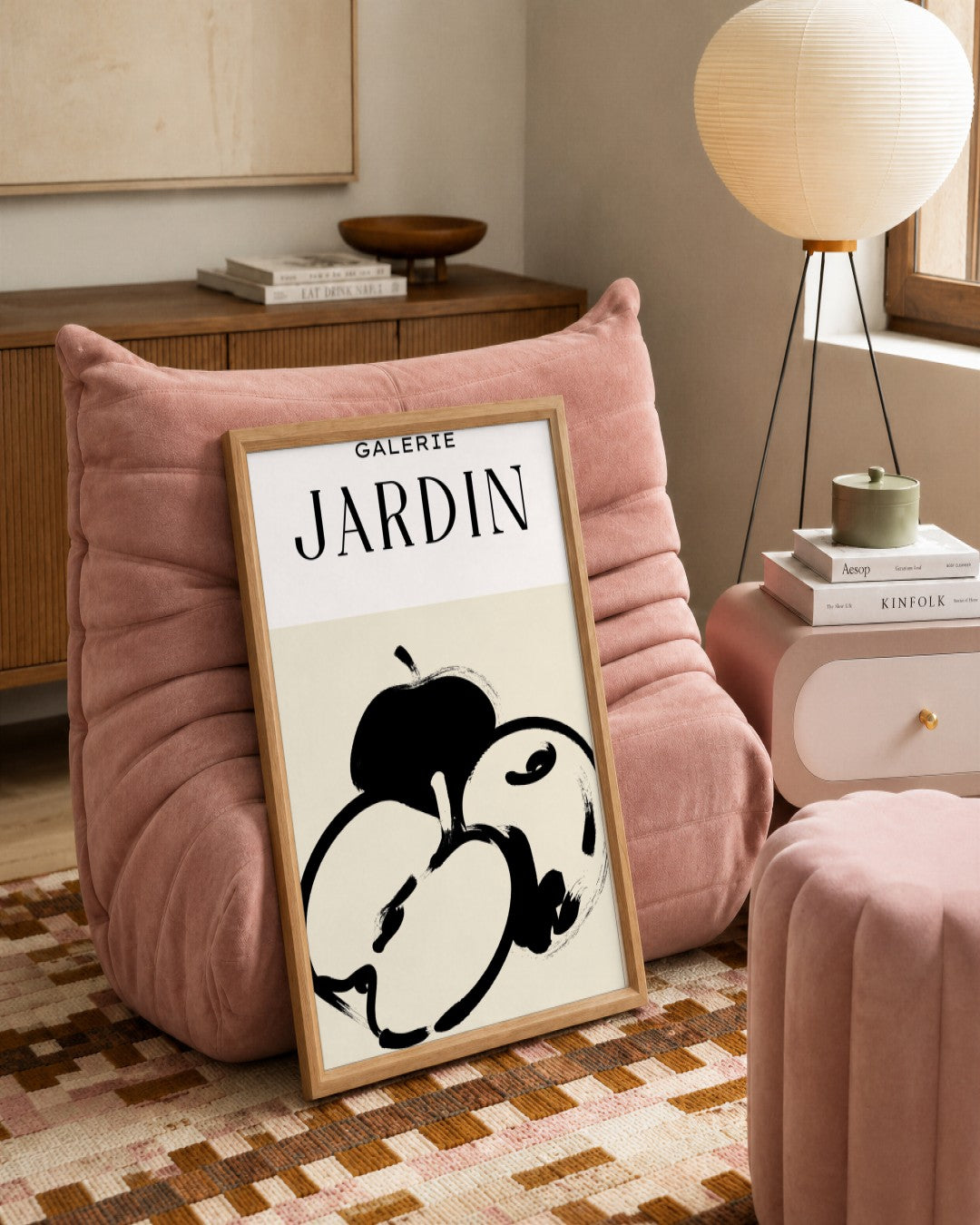SENT Studio - Bohemian Poster No. 1 - framed print in a styled room