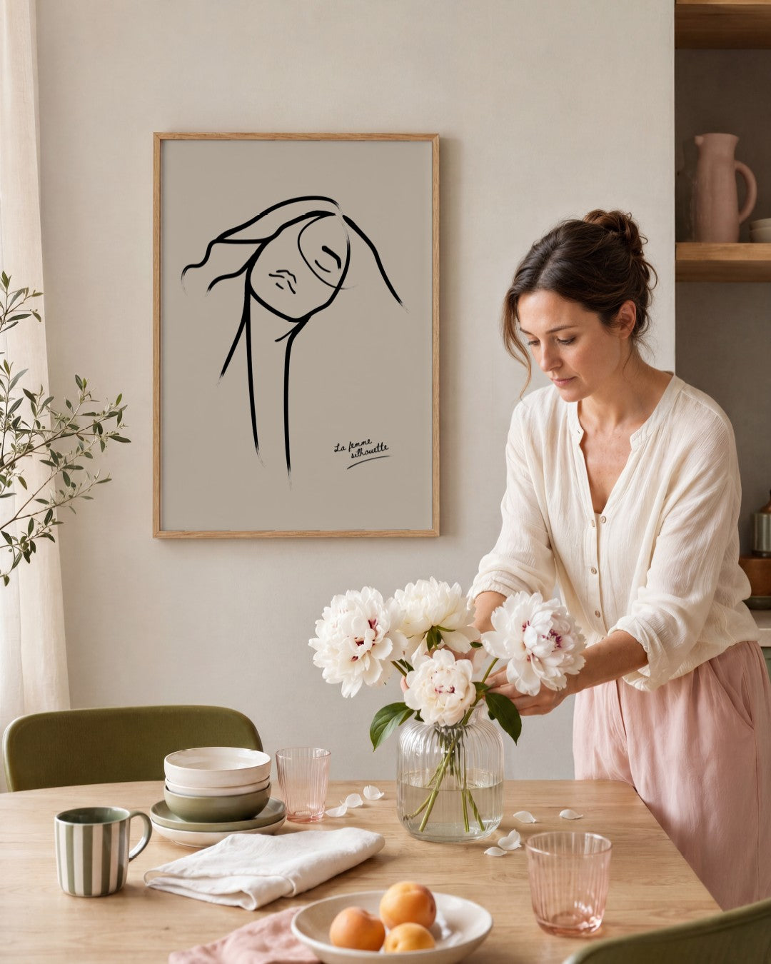 SENT Studio - Bohemian Poster No. 58 - framed print in a styled room