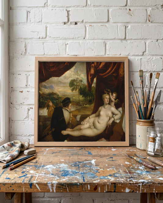 Renaissance Masters - Renaissance Masterpiece No. 116 - framed print in a styled room