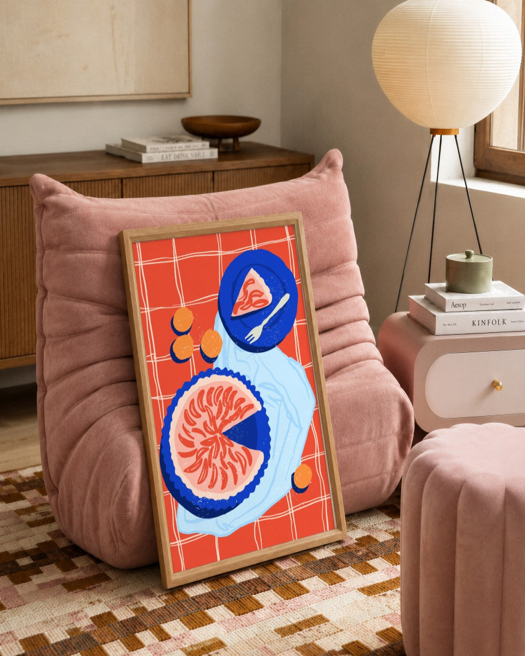 SENT Studio - Cravings Poster No. 15 - framed print in a styled room