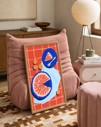 SENT Studio - Cravings Poster No. 15 - framed print in a styled room