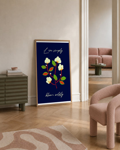 SENT Studio - Artistic Poster No. 49 - framed print in a styled room