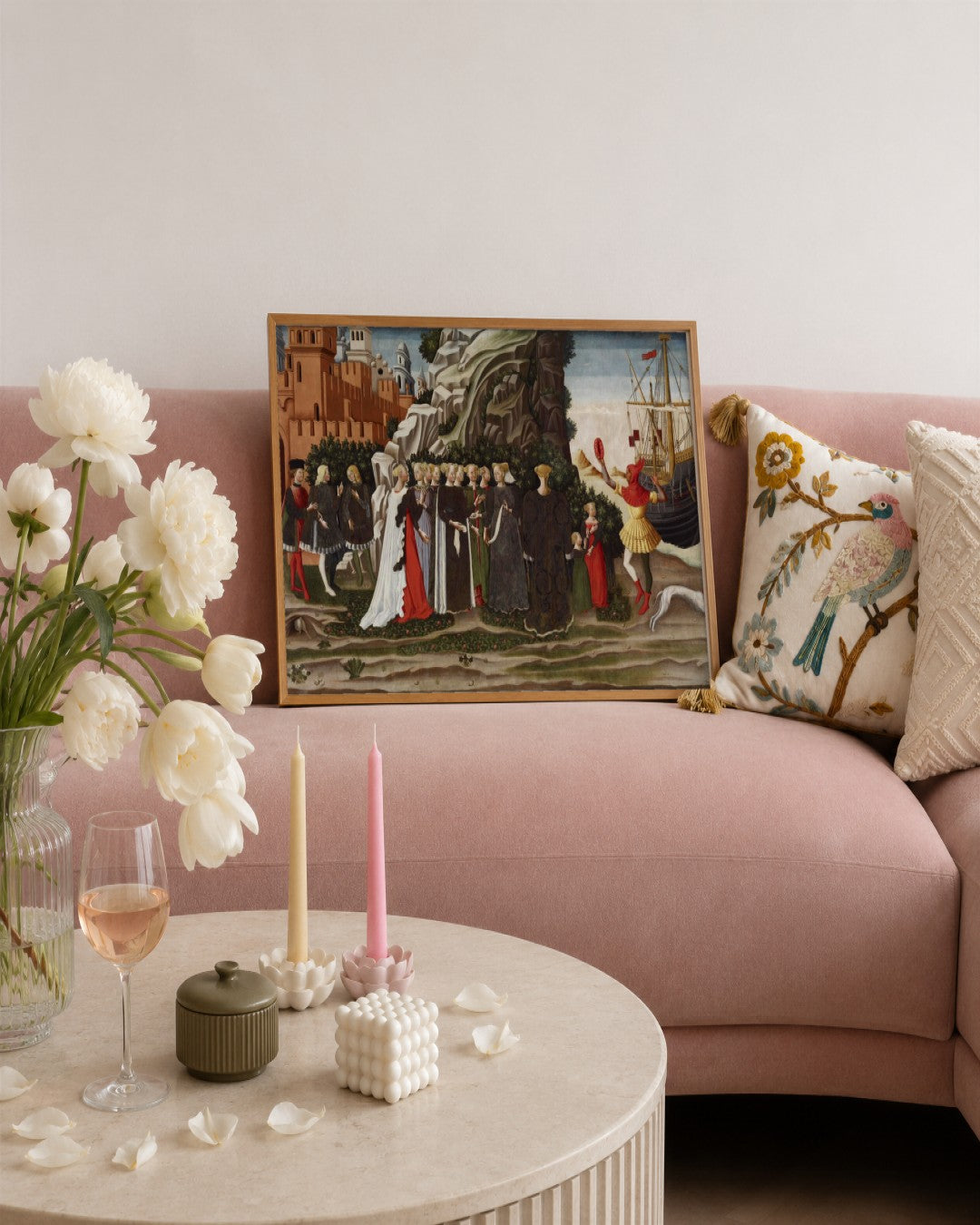 Renaissance Masters - Renaissance Masterpiece No. 62 - framed print in a styled room