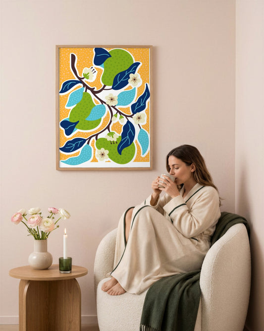 SENT Studio - Aesthetic Poster No. 45 - framed print in a styled room