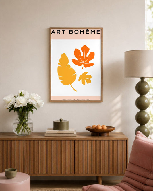 SENT Studio - Abstract Poster No. 65 - framed print in a styled room