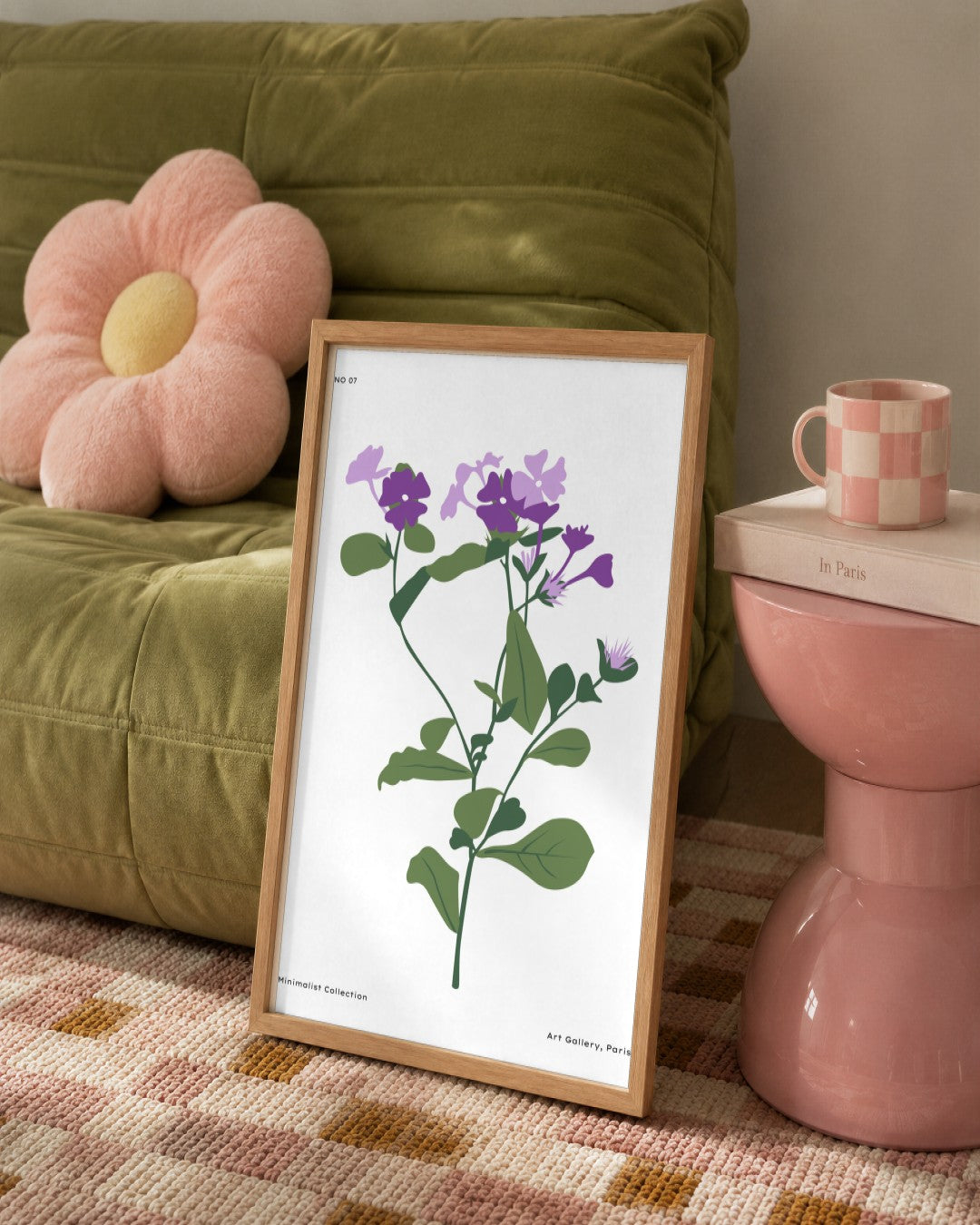 SENT Studio - Botanical Poster No. 17 - framed print in a styled room