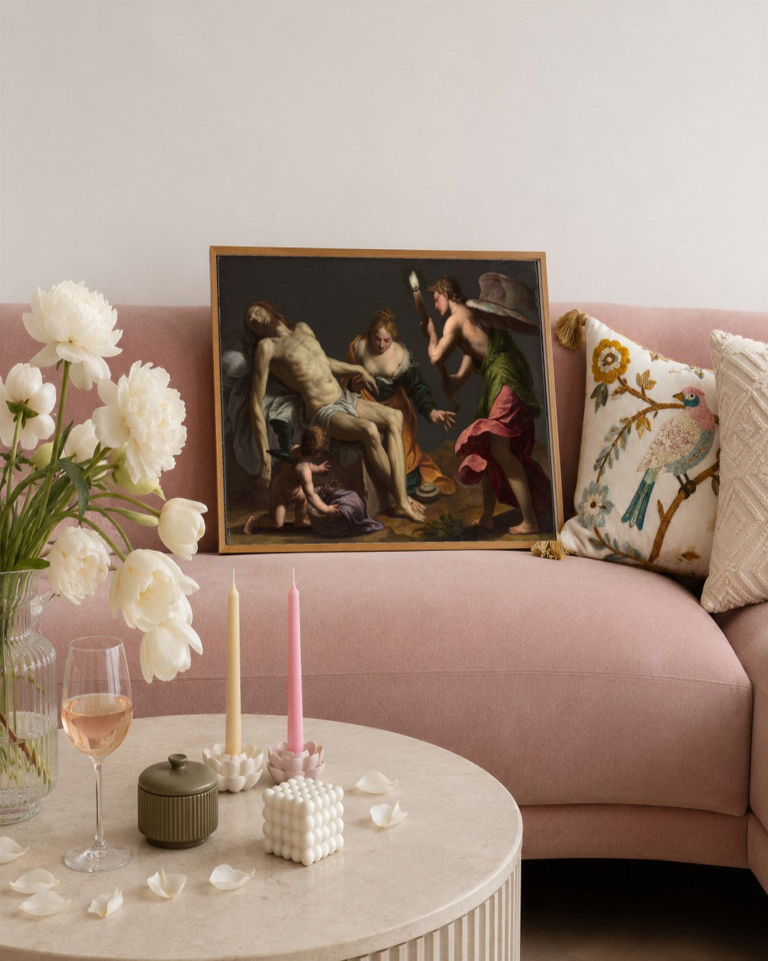 Renaissance Masters - Renaissance Masterpiece No. 101 - framed print in a styled room