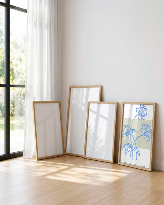 SENT Studio - Blooming Flowers Poster No. 51 - framed print in a styled room