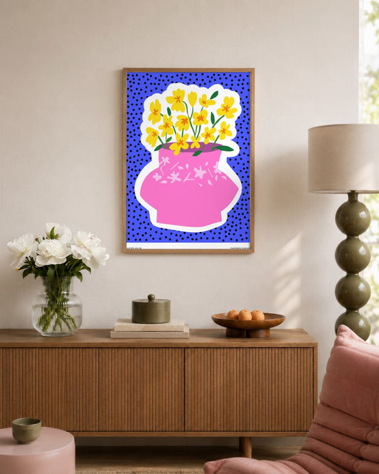 SENT Studio - Aesthetic Poster No. 38 - framed print in a styled room