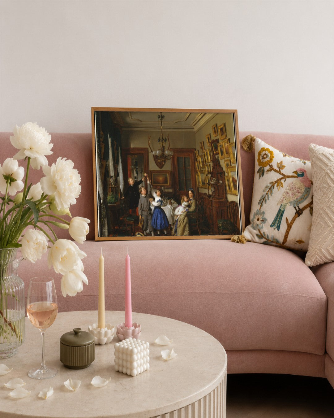 Renaissance Masters - Renaissance Masterpiece No. 143 - framed print in a styled room