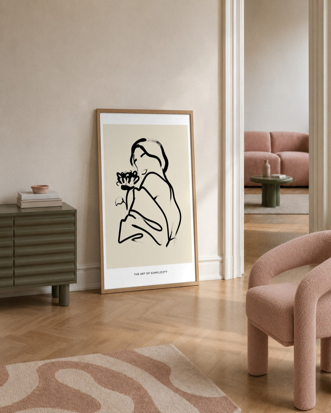 SENT Studio - Bohemian Poster No. 49 - framed print in a styled room
