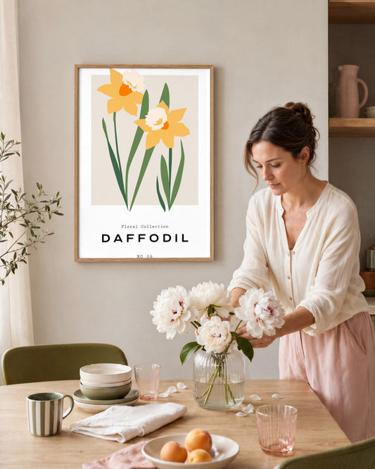 SENT Studio - Botanical Poster No. 47 - framed print in a styled room