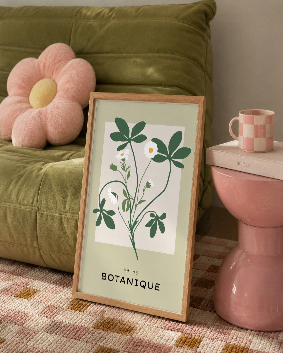 SENT Studio - Botanical Poster No. 4 - framed print in a styled room