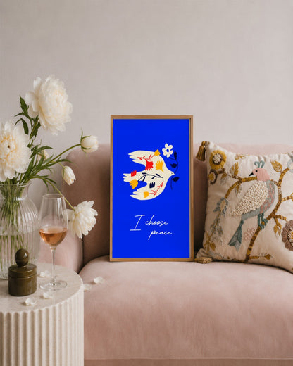 SENT Studio - Artistic Poster No. 8 - framed print in a styled room